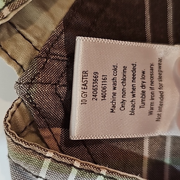 Gymboree Shortall Coverall Overall Romper Plaid Checkered Adjustable Snap 2T - Picture 8 of 8